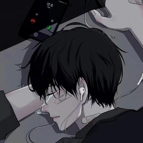 伤感头像动漫男生堕落_伤感头像动漫男生孤独_qq男生伤感头像动漫