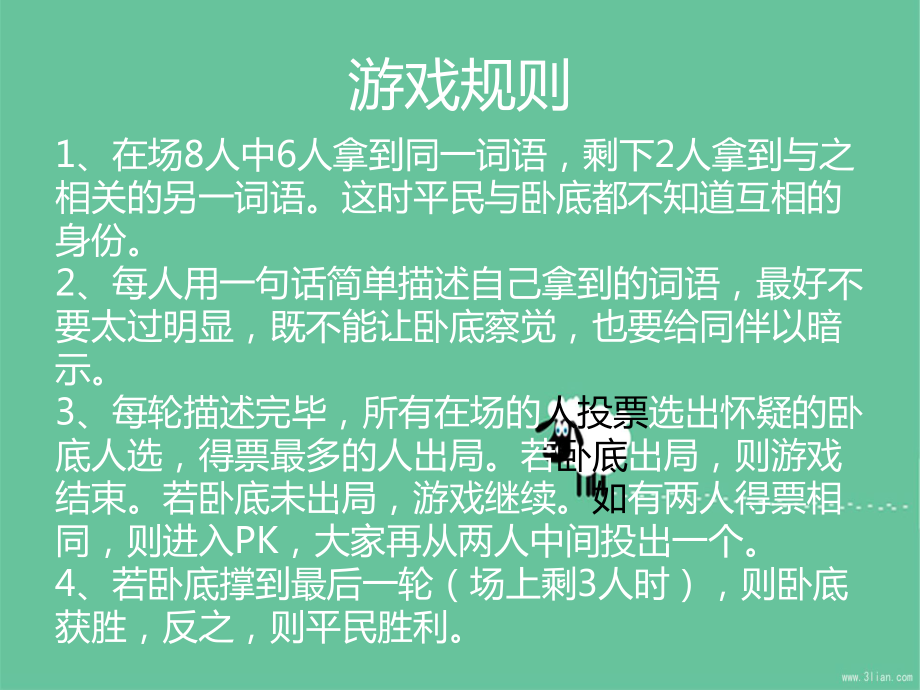 谁是卧底末日惊魂游戏规则_卧底游戏规则教案_谁是卧底末日惊魂人物
